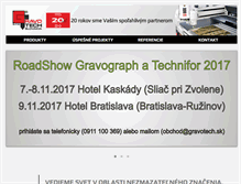 Tablet Screenshot of gravotech.sk